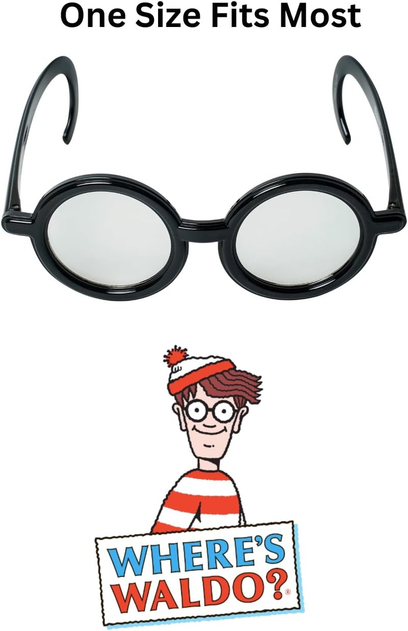 Sun-Staches Where's Waldo Glasses | Official Waldo Costume Accessories | One Size Fits Most - Image 3